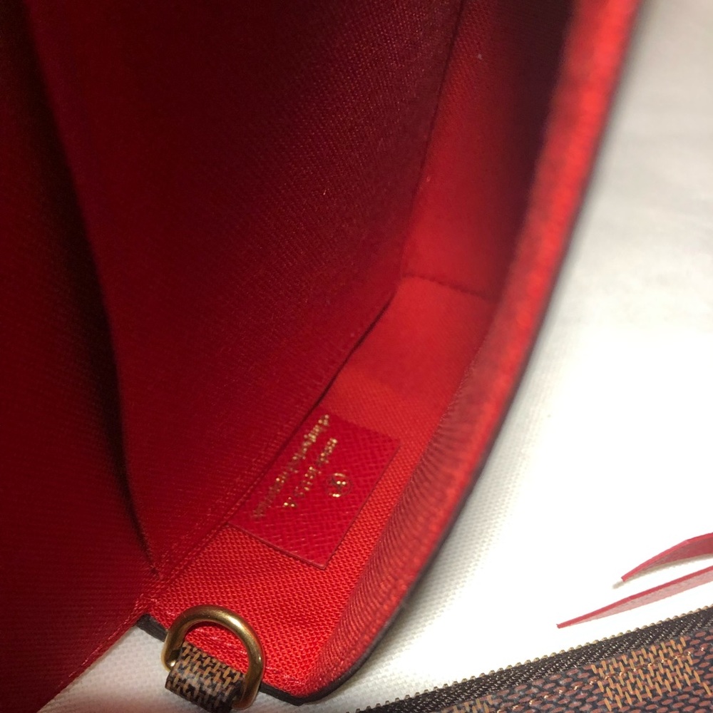 LV Louis Vuitton Felicie Pochette Damier Ebene - Picture 7 of 9